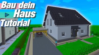 Minecraft Einfamilienhaus 🏠  BauAnleitung mit Innenausbau Tutorial [upl. by Neelik]