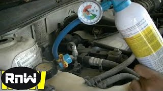 How to Add Freon to a Car and Manually Engage AC Compressor Clutch [upl. by Laurel]