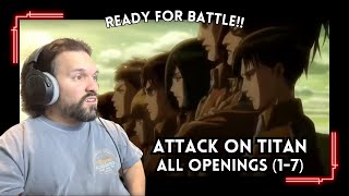 EDM Producer Reacts To Attack On Titan ALL Openings 17 [upl. by Wiersma944]