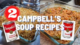 2 CAMPBELL’S SOUP RECIPES  SIDE DISHES  EASY AND DELICIOUS RECIPES [upl. by Harriman]