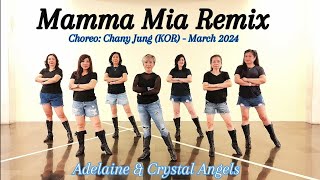 Mamma Mia Remix  Line Dance  ChoreoChany Jung KOR  March 2024 [upl. by Derian988]