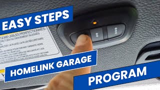 How To Program Homelink Garage Opener In Jeep Wrangler  Grand  Wagoneer [upl. by Accever442]