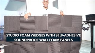 Studio Foam Wedges with SelfAdhesive SoundProof Wall Foam Panels  HERVEs WORLD Episode 686 [upl. by Aseretairam]