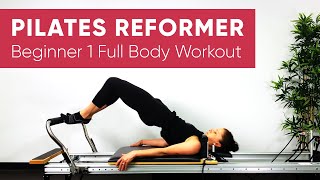 Pilates Workout  Reformer  Full Body 45 min  Beginner 1 [upl. by Kingston120]