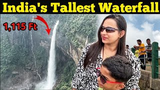 Indias Tallest Waterfall In Meghalaya  Nohkalikai Waterfall Cherrapunji  Meghalaya Best Waterfall [upl. by Naresh]