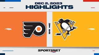 NHL Highlights  Flyers vs Penguins  December 2 2023 [upl. by Anaela871]