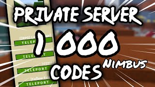 quot1000 Serveur vip Nimbusquot  Private Server Codes  Shindo [upl. by Fates]