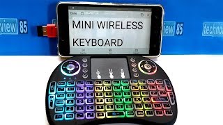 Mini Wireless Keyboard with Touchpad  Unboxing review [upl. by Halyhs]