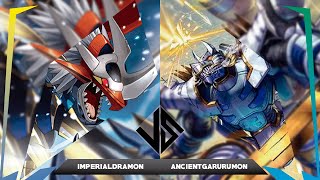 Imperialdramon VS AncientGarurumon  BT17  DIGIMON CARD GAME  MATCH EN ESPAÑOL [upl. by Bilicki]