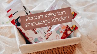 Créer un emballage KINDER personnalisé avec cricut maker de A à Z [upl. by Jeremiah385]