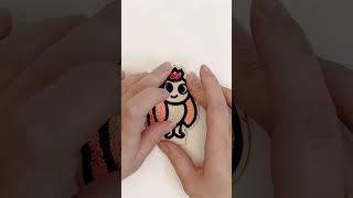 Colored sand painting pet diy beebeechanneltv slime [upl. by Drarehs]