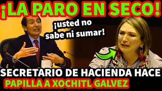 ¡LA PARO EN SECO SECRETARIO DE HACIENDA HACE PAPILLA A XOCHITL GALVEZ [upl. by Auohs]