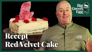 Red Velvet Cake van de BBQ  Big Green Egg Recept [upl. by Oirad]