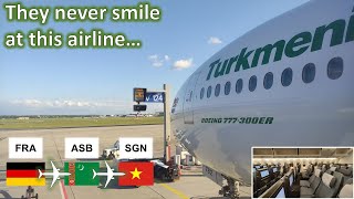 14 hours onboard the Worlds STRANGEST Airline  Flying Turkmenistan Airlines to Vietnam [upl. by Naugan98]