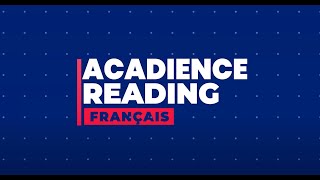 Acadience Reading Français  Module 10 Caractéristiques d’IDAPEL [upl. by Jori]