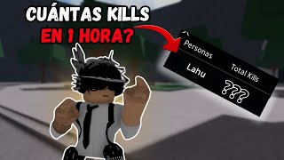 ¿Cuántas kills se pueden conseguir en 1 hora  Strongest battlegrounds [upl. by Marella]