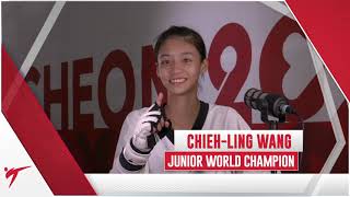 DAY 4 INTERVIEW CHIEH LING WANG 44KG JUNIOR WORLD CHAMPION 2024 CHUNCHEON [upl. by Hali]