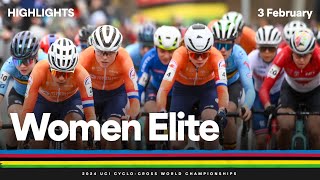 Women Elite Highlights  2024 UCI Cyclocross World Championships [upl. by Siramed]