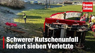 Schwerer Kutschenunfall fordert sieben Verletzte  kronetv NEWS [upl. by Coshow377]