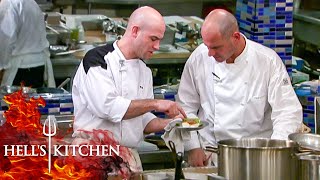 Kevin Catches Gordons Sneaky Trick  Hells Kitchen [upl. by Gabrila]