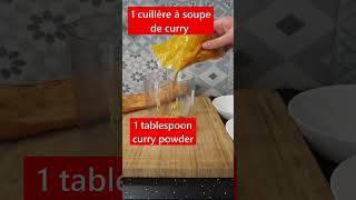 Sauce au curry pour sandwich  Mayonnaise au curry facile et rapide [upl. by Sapowith384]