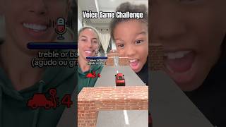 Mom and son trying voice game Challenge shorts challenge family [upl. by Alyahc]