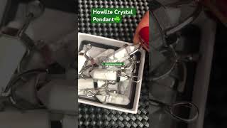 asmr sound howlite turquiose asmr shorts shortvideo satisfying crystals pendant stone fyp [upl. by Giannini]