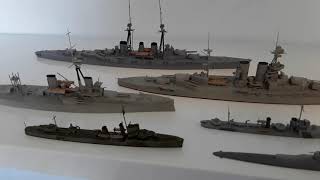 Royal Navy model ships 1700 scale waterline [upl. by Eanej]