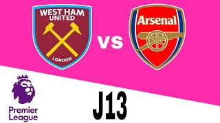 West Ham 25 Arsenal en vivo Premier League Jornada 13 [upl. by Janet]