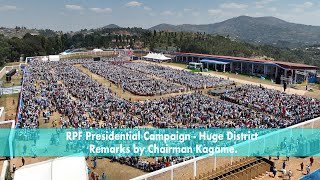 RPF Presidential Campaign  Huye District  Remarks by Chairman Kagame [upl. by Feinstein]