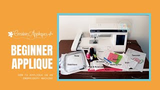 How to Applique on an Embroidery Machine Beginner Applique [upl. by Milty569]