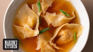 How To Make Wonton Soup  Marions Kitchen [upl. by Nodnahs945]