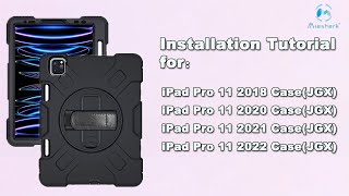 How to install Miesherk iPad Pro 11 Case JGX series [upl. by Anelas458]