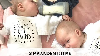 VOEDINGSSCHEMA 🍼amp SLAAPRITME😴 BABY 3 MAANDEN  TWEELING VLOG 32  Newborn Fit Mama [upl. by Secunda]