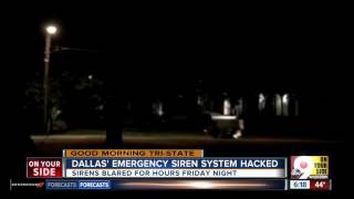 Dallas emergency siren system hacked [upl. by Aketal359]