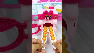 Washing Machine Eating Candy Fruit Set Toys Satisfying Miniature ASMR Videos [upl. by Emmeline]