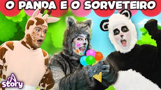 O Panda e o Sorveteiro  A Story Portuguese [upl. by Bergwall]