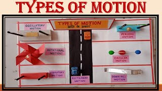 TYPES OF MOTION  PHYSICS WORKING MODEL  SCIENCE WORKING MODEL  science project work [upl. by Ninerb]