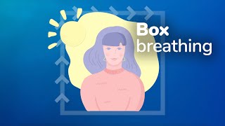 Box breathing relaxation technique how to calm feelings of stress or anxiety [upl. by Ybocaj]