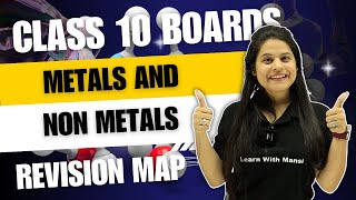 Metals amp Non Metals  Revision Map  Class 10 Boards 2024 [upl. by Etnovad190]