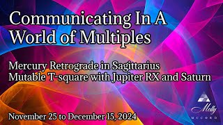 Mercury Retrograde in Sagittarius  Mutable TSquare with Jupiter RX and Saturn 2024 Astrology [upl. by Urbanna]