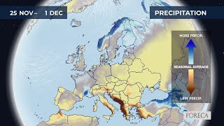 Monthly precipitation forecast for Europe 20112024 [upl. by Gaal]