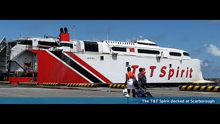 Trinidad And Tobago InterIsland Transportation  Buccoor Ferry  POS to Scarborough [upl. by Bashemeth]