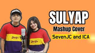 SULYAP X IKAW RA GANG MASHUP COVER BY SEVENJC AND ICA Lyrics Video [upl. by Ecidnak]