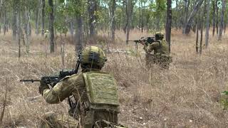 Armys 6RAR conduct a livefire section attack [upl. by Trudi409]