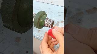 DIY Plumbing Basics Amazing Solution for Sealing Metal Pipe shorts diy plumbing tips [upl. by Esiuolyram]