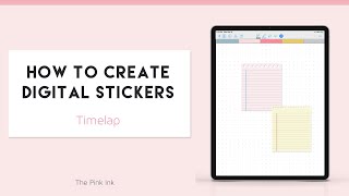 How To Create Digital Stickers with Affinity Designer on the Ipad [upl. by Amalle]