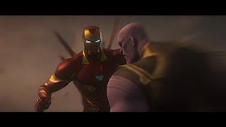 Iron Man Kills Thanos  Alternate Ending Animation [upl. by Milah54]