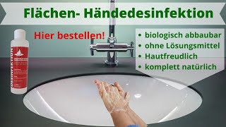 Neues Desinfektionsmittel für Hände Flächen und Vieles mehr [upl. by Onitsuaf670]