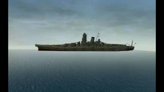 Gmod battleship yamato sinking fail [upl. by Bertle]